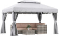 Outsunny 10' x 13' Patio Gazebo, Outdoor Gazebo Canopy Shelter by Outsunny