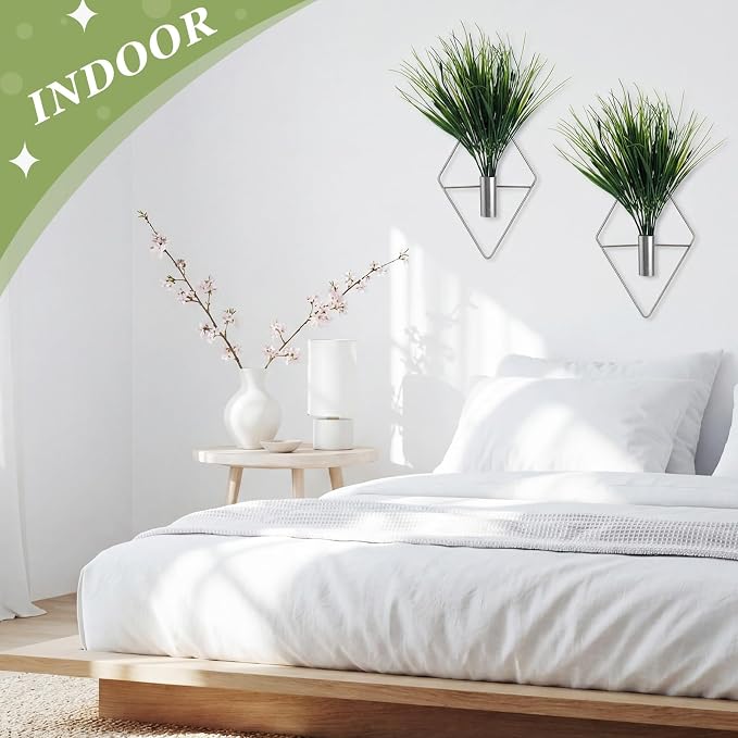 8 Pieces Silver Wall Decor Hanging Planters - Image 4