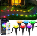 100Ft RGB Ground Lights Outdoor LED Pathway Lights, Smart Control by BonvePet