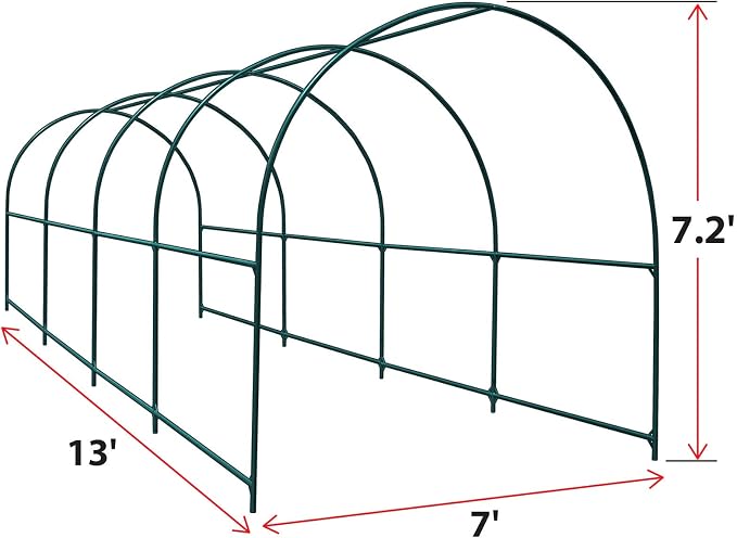 YardGrow Large Garden Support Arch Frame Climbing Plant Arch Arbor - Image 3