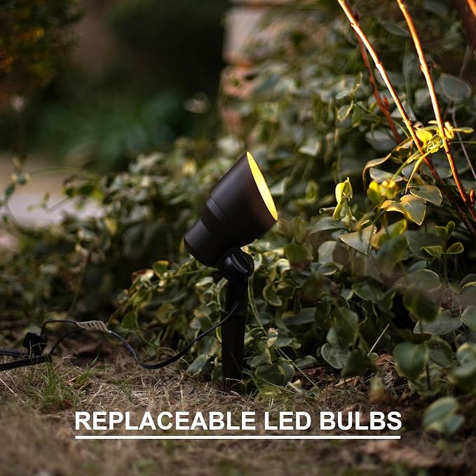 GOODSMANN Low Voltage Landscape Flood Lights 8PK Kit 3W LED 200 Lumen Outdoor - Image 5