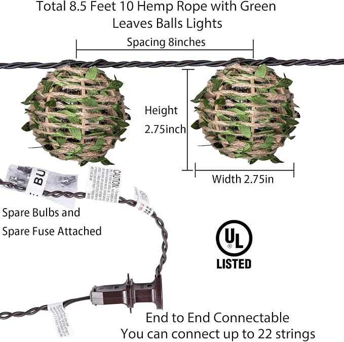 Decorative Lantern String Lights, Outdoor Plug in Hanging Lights - Image 4