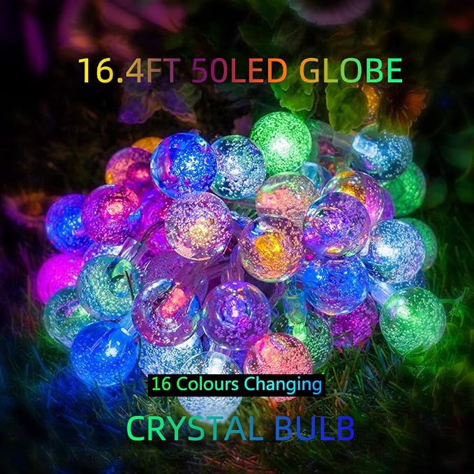Metaku Outdoor String Lights Battery Operated 16.4ft 50LED Fairy Lights - Image 2