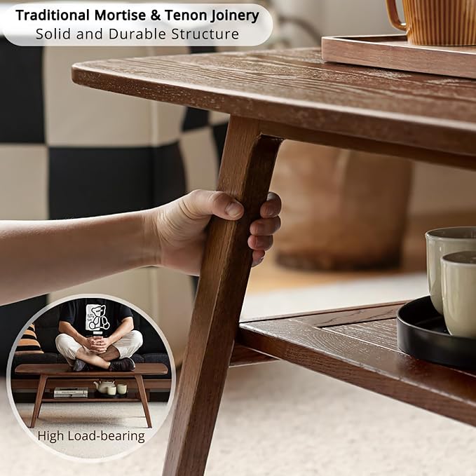 Solid Wood Coffee Table - Image 8