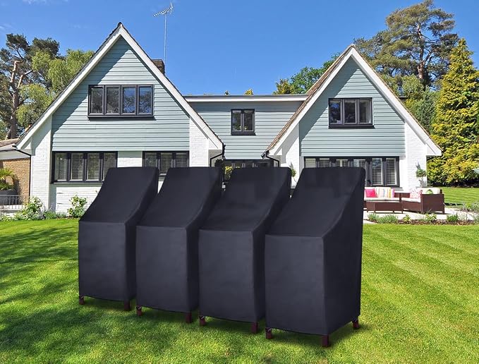 Stackable Patio Chair Covers for Outdoor Furniture, Outdoor Chair Covers - Image 6