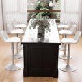 Kidol & Shellder Bar Stools Set of 6 Adjustable Counter Height Stools Modern PU by KidolShellder