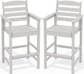 SERWALL Tall Adirondack Chairs Set of 2, Oversize Balcony Adirondack Chairs Set by SERWALL