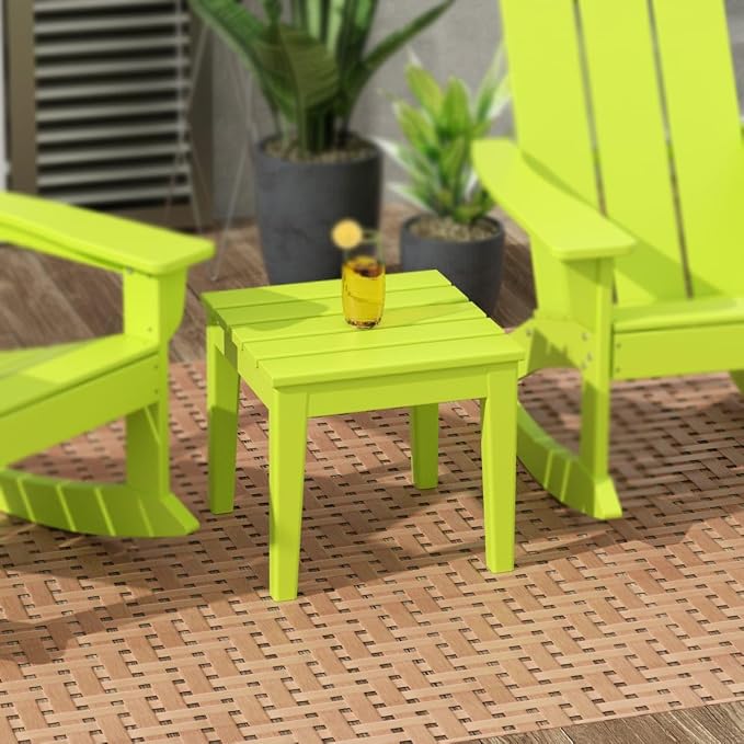 WestinTrends Ashore Outdoor Patio Modern Adirondack Side Table - Image 2