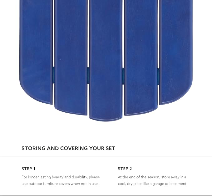 Jayde Blue Adirondack Outdoor End Table - Image 13