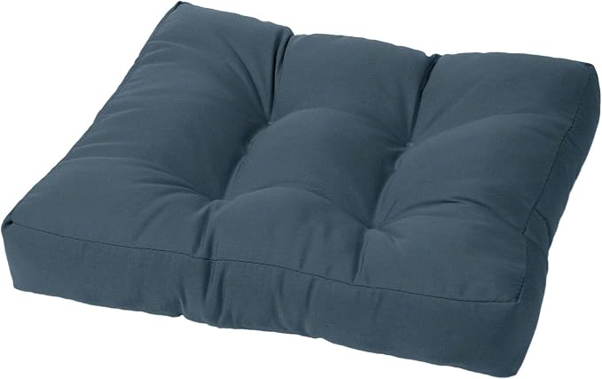 Cushion Source Tufted Ottoman Cushions, Sunbrella Sapphire Blue by CushionSource