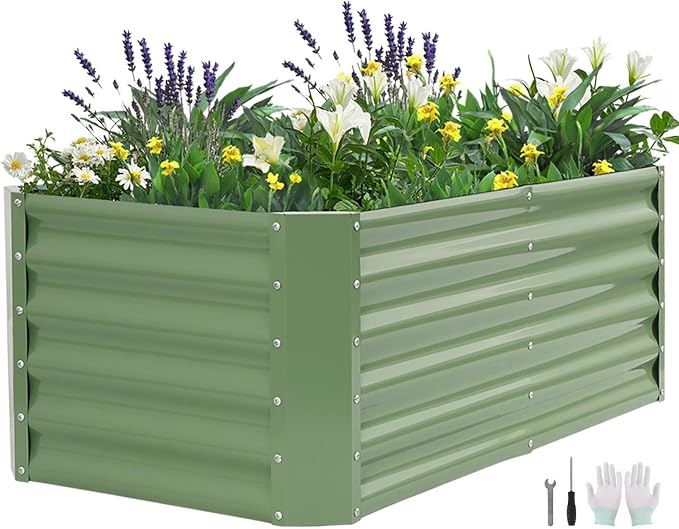 Galvanized Raised Garden Bed by BIRDSINYARD