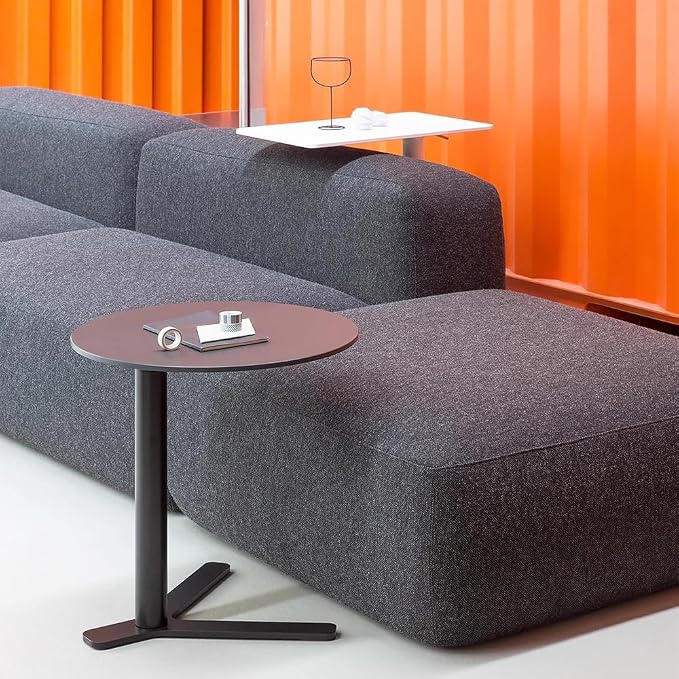 C Shaped Side Table End Coffee Tables, Unique Aesthetics Minimalist Accent - Image 9