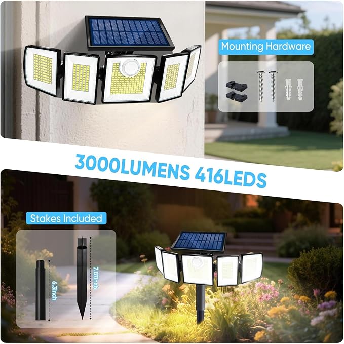 Solar Lights Outdoor Waterproof Motion Sensor - Image 2