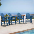 LUE BONA Tall Adirondack Chair Set of 4, All Weather HDPS Bar Height Chairs by LUEBONA