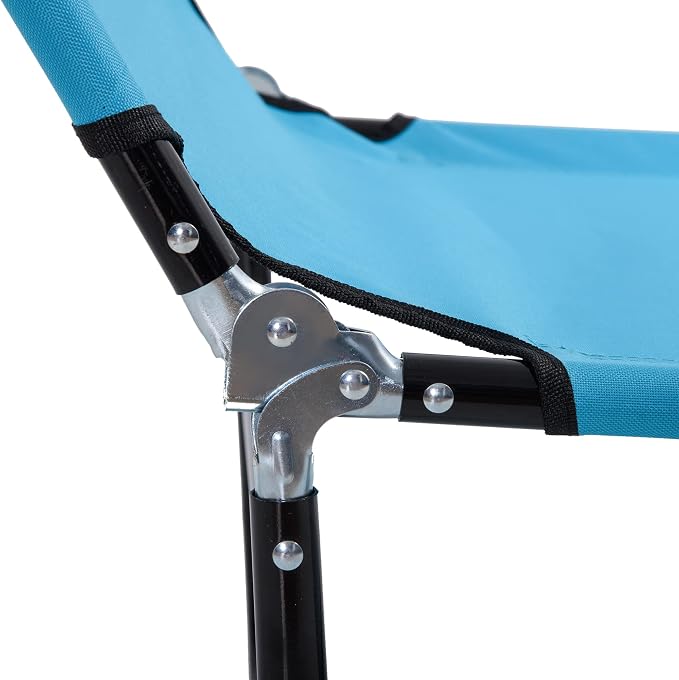 Outsunny Folding Chaise Lounge Pool Chairs, Outdoor Sun Tanning Chairs - Image 9