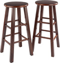 Winsome Element 2-Piece Counter Stool Set, Classic Backless Bar Chairs by Winsome
