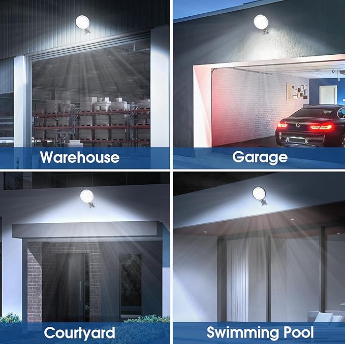 4 Pack 150W LED Barn Light, 20000LM Dusk to Dawn Sensor Security Light - Image 7