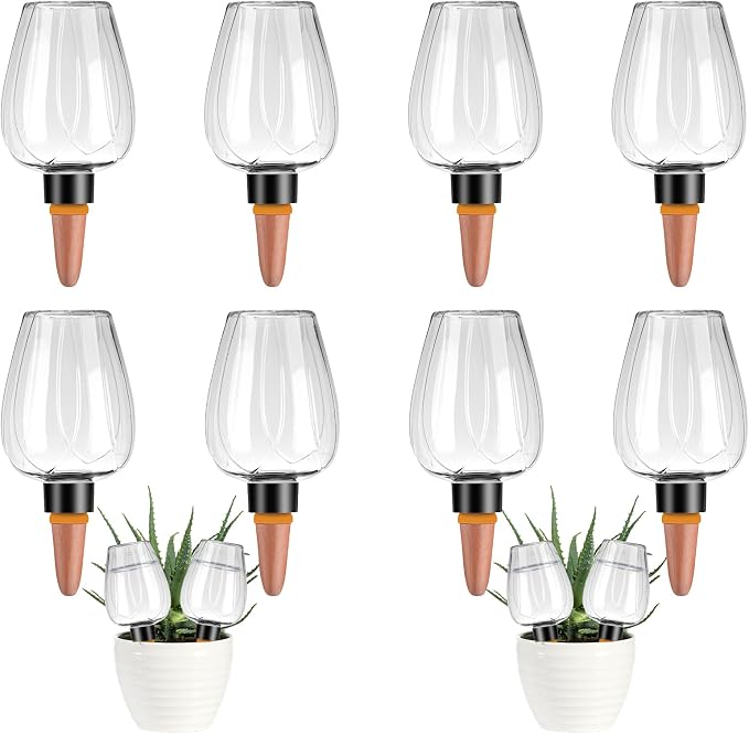 8 Pcs Plant Watering Globes Self Watering Planter Insert Plants Top Fill Water by Unknown