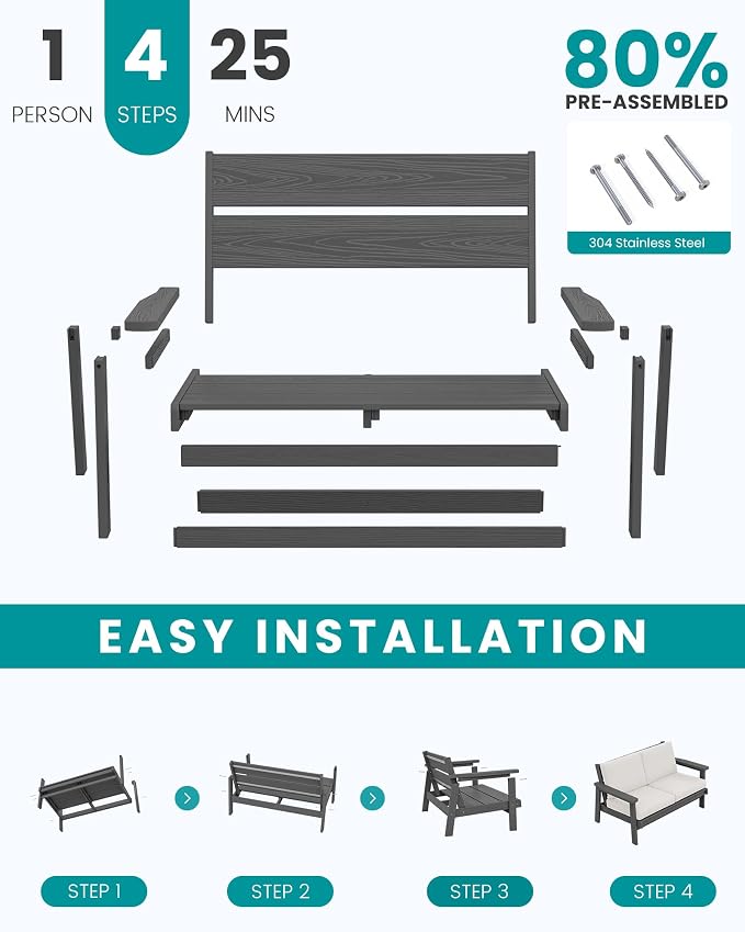 SERWALL Outdoor Loveseat - Image 8