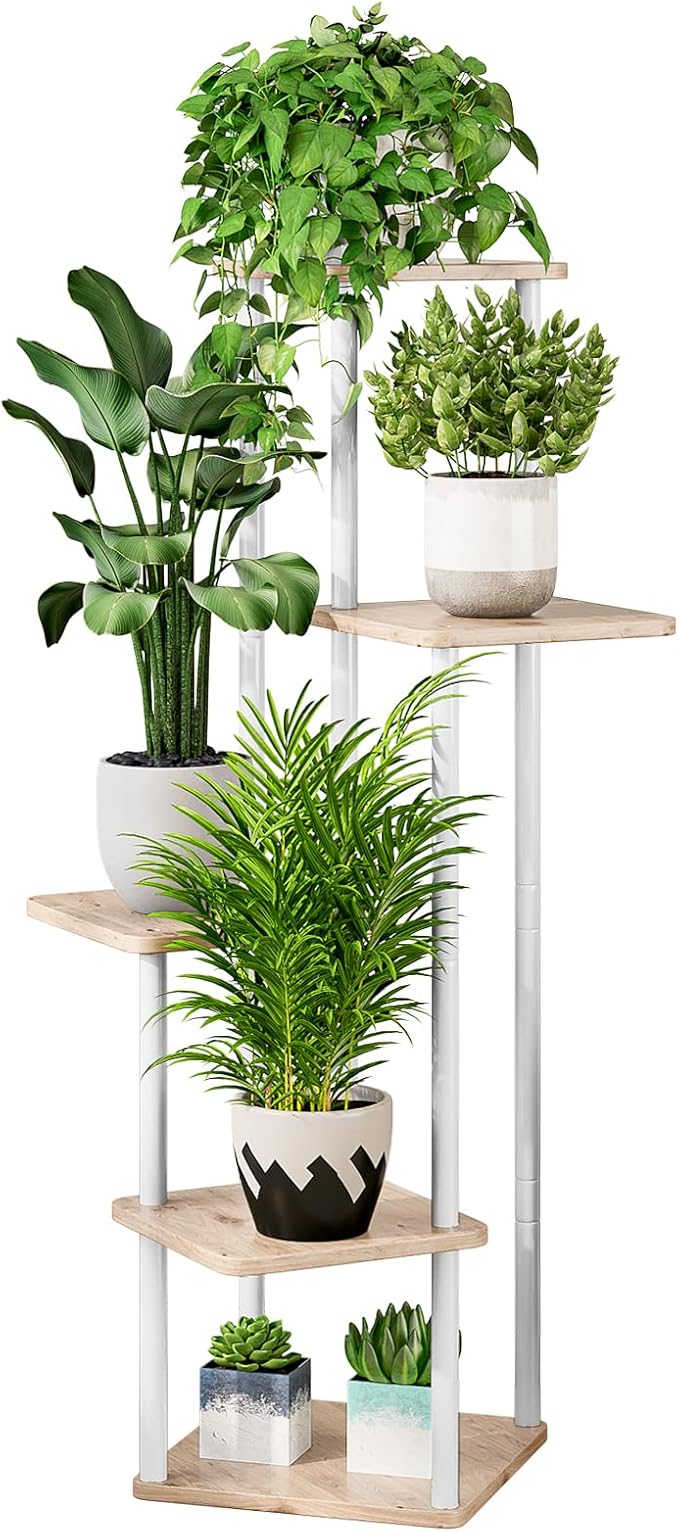 AZERPIAN Plant Stand 5 Tier Indoor Metal Flower Shelf by AZERPIAN