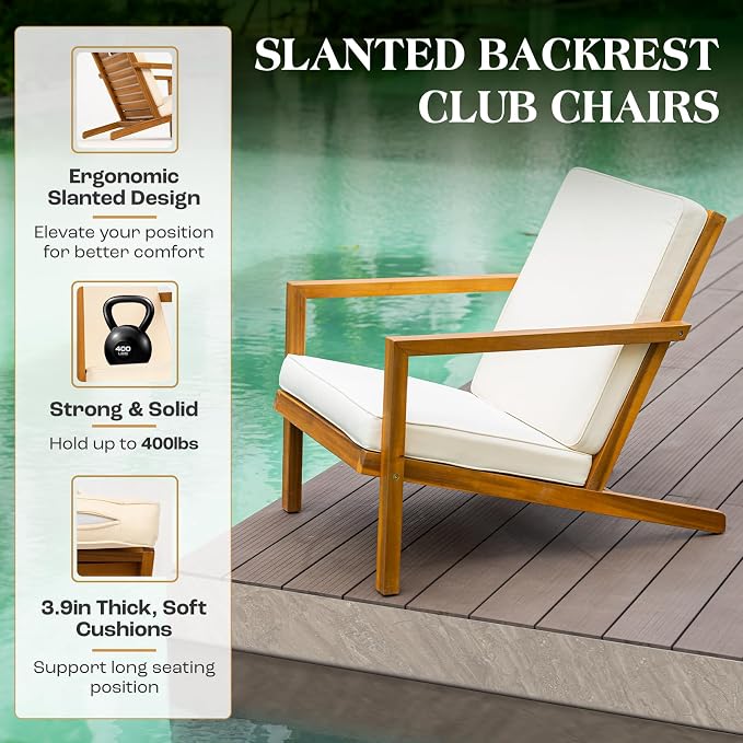 IDZO Natural 3-Piece Patio Bistro Sets - Image 6