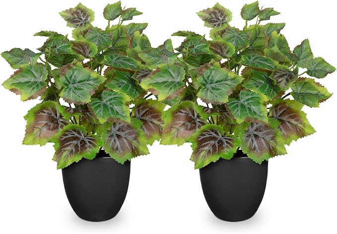 14.5" Artificial Plants Indoor Home Decor, Fake Potted Silk Plants - Image 8