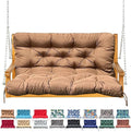 Porch Swing Cushion with Backrest, Waterproof Bench Cushion by NANGELRN