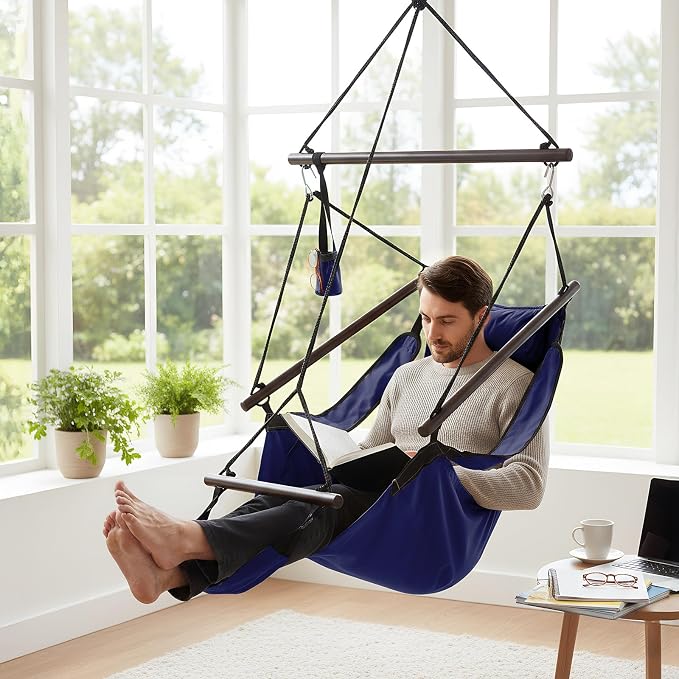ONCLOUD Sky Chair, Deluxe Hanging Hammock Air Chair Swing Seat - Image 7