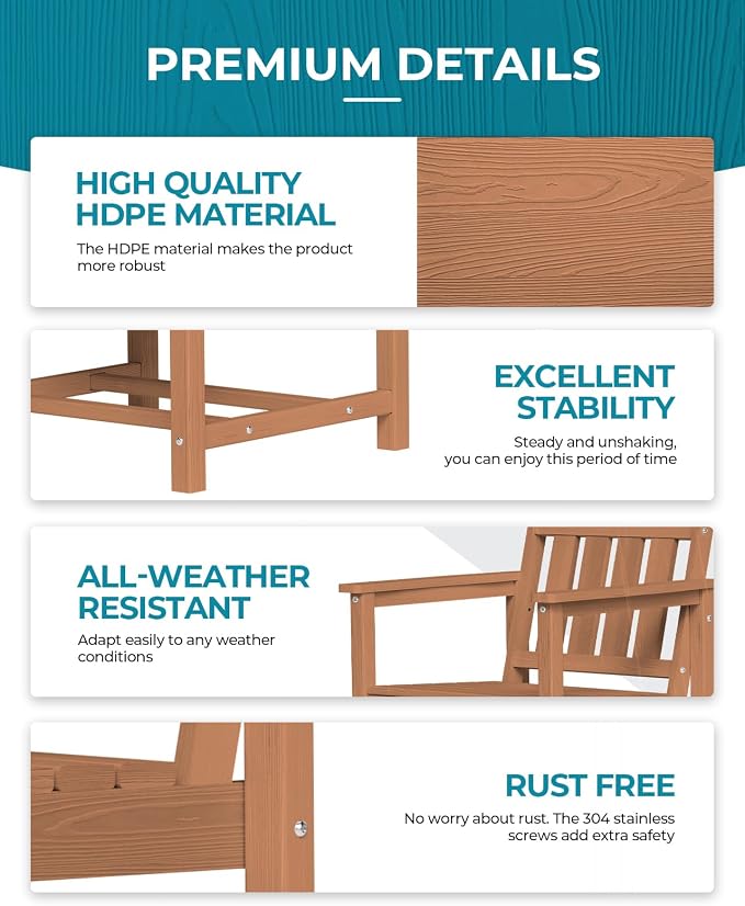 Ciokea HDPE Outdoor Dining Table - Image 4