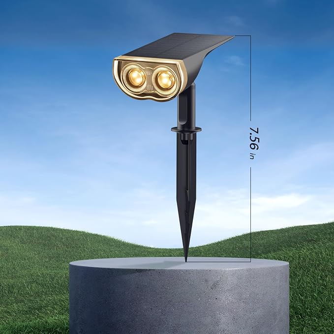 Consciot Solar Spotlights Outdoor, IP67 Waterproof 2-in-1 Solar Spot Lights - Image 9