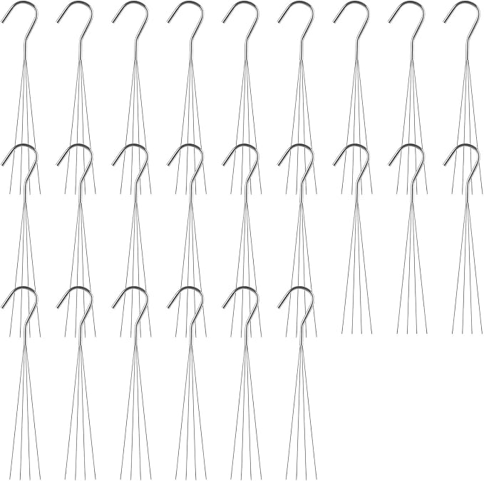 24 Pack Chain for Hanging Plants, 24 inch 4 Point Wire Plant Hangers for by EATHEATY