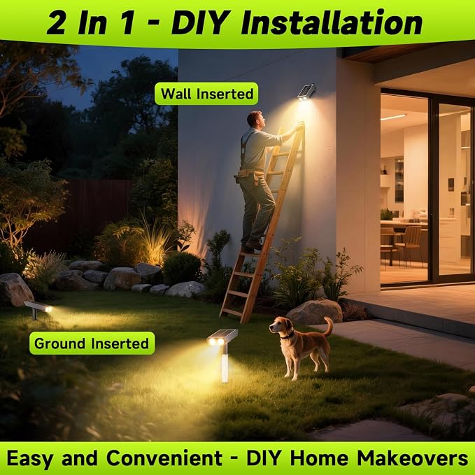 Solar Spotlights Outdoor Waterproof- 2 IN 1 Solar Spot Lights Outdoor - Image 6