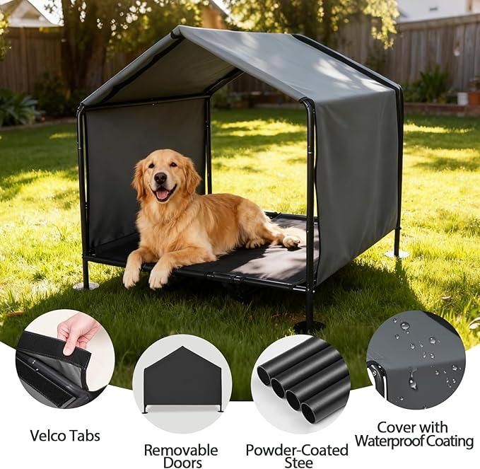 Large Dog House with Bed - Image 5
