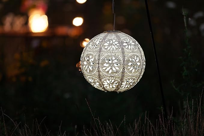Soji Stella Market, LED Outdoor Solar Lantern, Handmade - Image 5