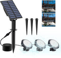 Solar Pond Lights, 18 LED Super Bright Underwater Spotlights LED Submersible by CREPOW