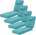 72 x 21 x 4 Inch Olefin Chaise Lounge Cushions, Lounge Chair Cushions by Unknown