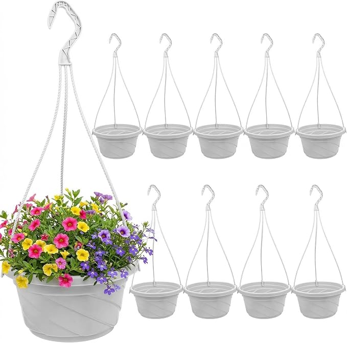 DOITOOL 10 Pack Hanging Plastic Pots by DOITOOL