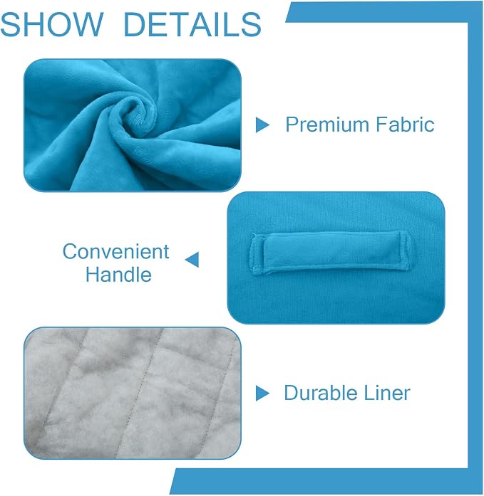MeMoreCool Square Stuffed Pouf Ottoman Foot Rest, Floor Pouf Foot Stool - Image 5