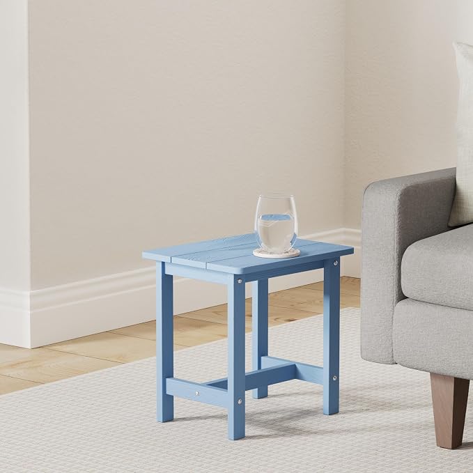 LUE BONA Outdoor Side Table, HDPS Small Outdoor Table, Adirondack Side Table - Image 2