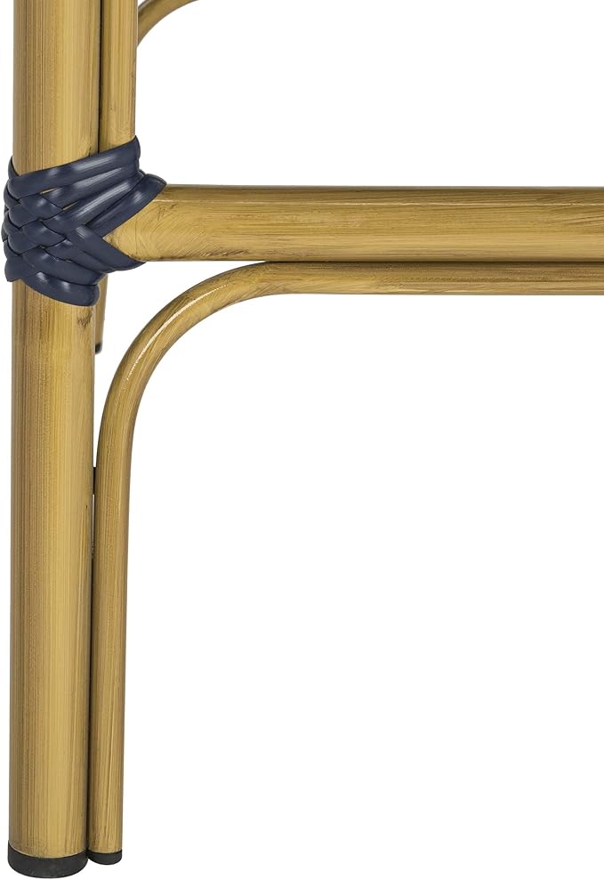 Safavieh PAT4008A Collection Ford Navy and White Indoor/Outdoor Stacking French - Image 7