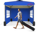 10x10 Pop Up Canopy Tent with Sidewalls, Easy Up, Heavy Duty, Events & Vendor by BENASS