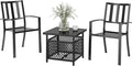 PHI VILLA 3 Piece Outdoor Bistro Set by PHIVILLAThepioneerofcomfortablehouseholdsupplies