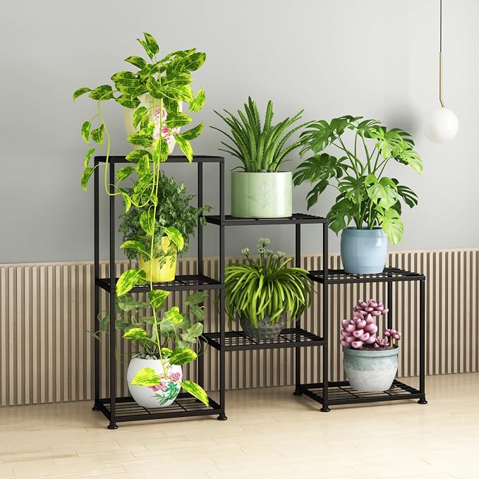 Metal Plant Stand Indoor Metal Plant Stands Outdoor Tiered Plant Shelf - Image 8