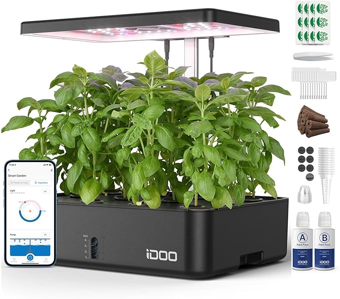 iDOO Hydroponics Growing System Kit 12Pods, Christmas Gifts by idoo