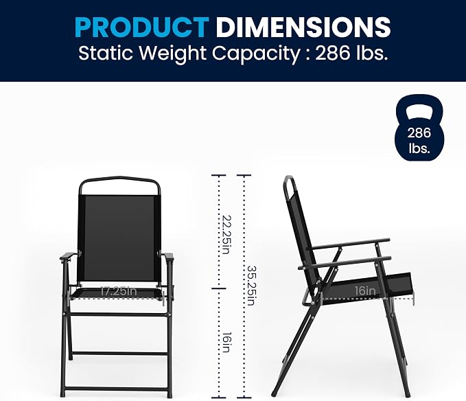 Flash Furniture Nantucket 6-Piece Patio Dining Set - Image 8