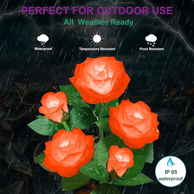 Solar Flower Lights Outdoor - Image 2