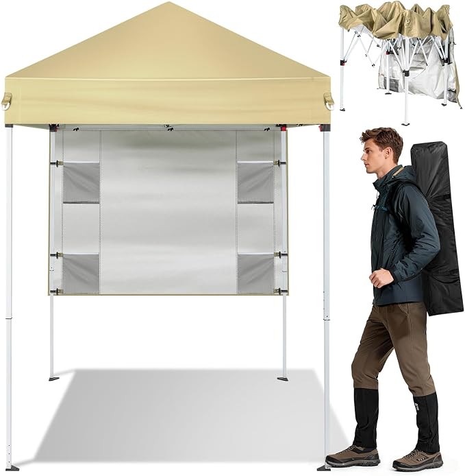 Outvita 5x5 Pop Up Canopy Tent, Ez Up Outdoor Canopy Tent Instant Shelter by Outvita