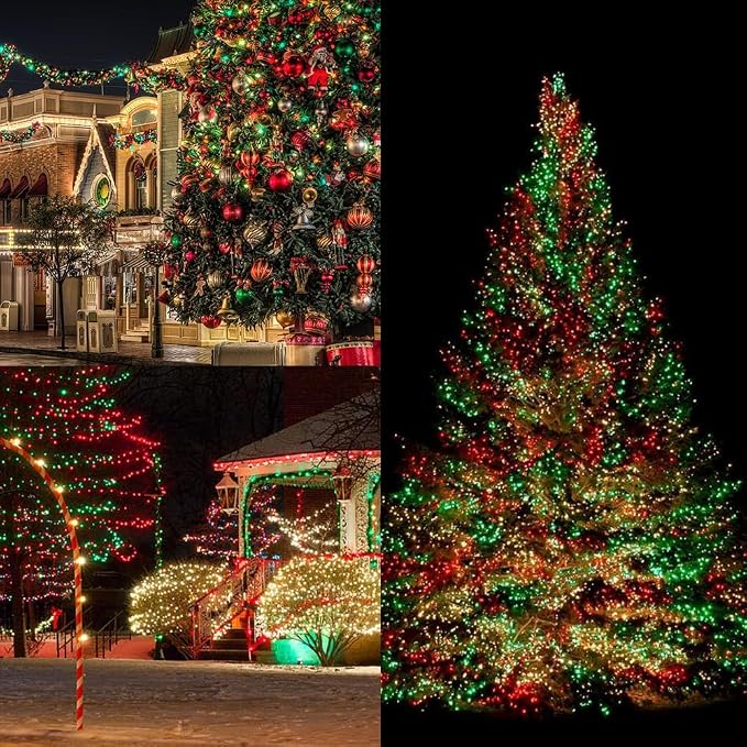 2 Pack 200 LED Solar Christmas Lights Outdoor Waterproof, Solar String Lights - Image 5