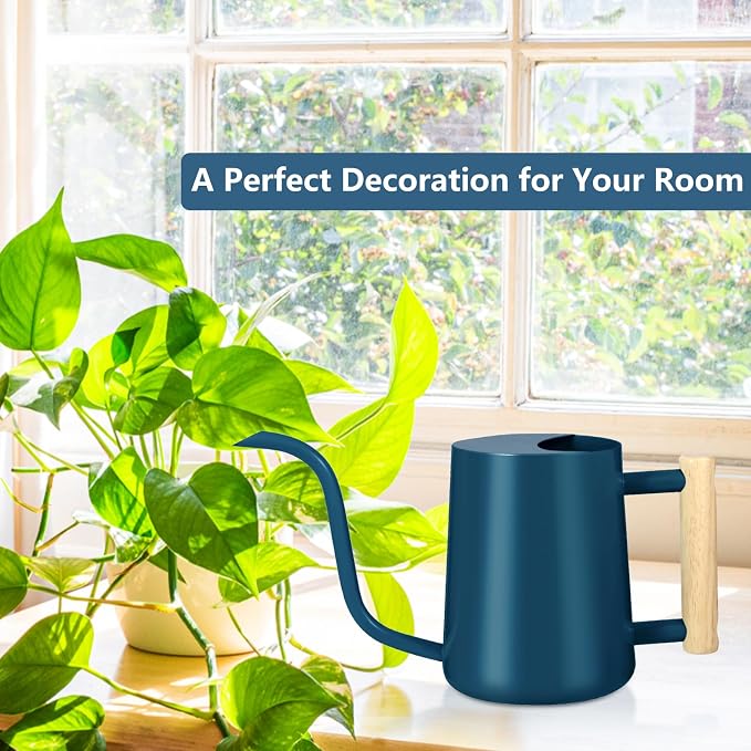 Watering Can Indoor Plants, 35oz Small Stainless Steel Metal Watering Can - Image 4