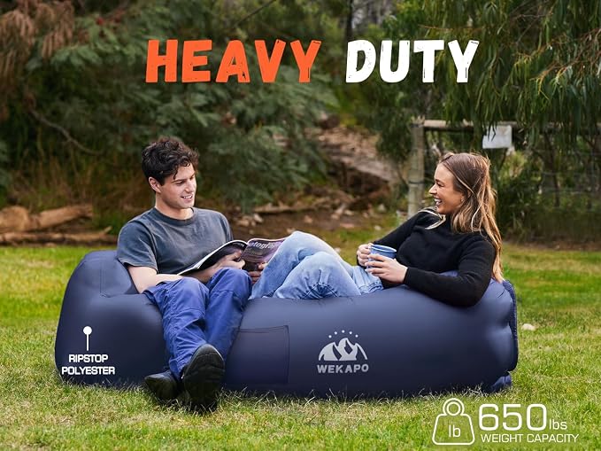 WEKAPO Inflatable Couch Air Lounger Chair - Image 4